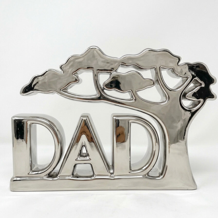 DAD Tree Table Décor – Freestanding Father’s Day Gift | 5 Finish Options