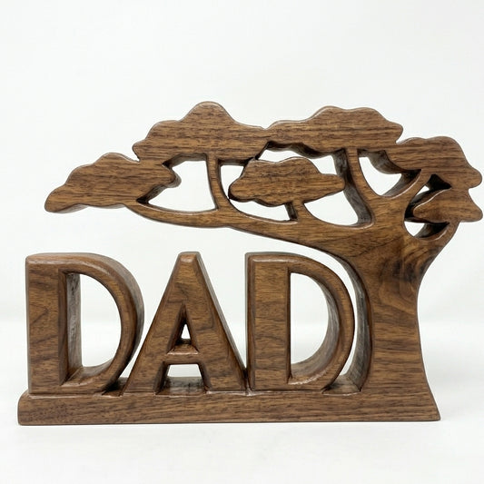 DAD Tree Table Décor – Freestanding Father’s Day Gift | 5 Finish Options