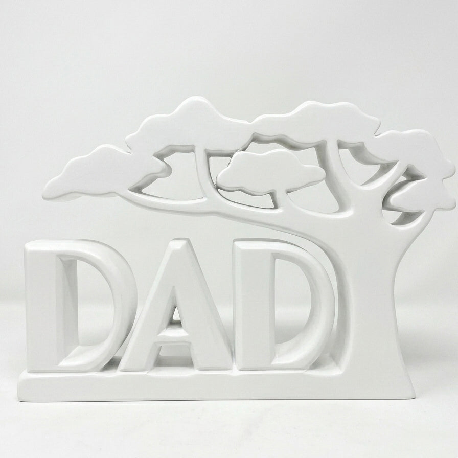 DAD Tree Table Décor – Freestanding Father’s Day Gift | 5 Finish Options