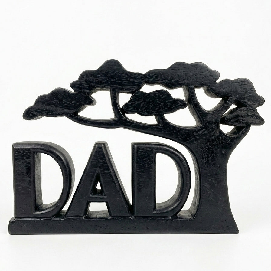 DAD Tree Table Décor – Freestanding Father’s Day Gift | 5 Finish Options