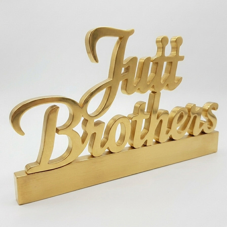 Customized Name Stacked Script with Base Décor – Handcrafted Wood | 5 Colors